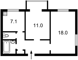 Квартира X-1799, Джона Маккейна (Кудри Ивана), 37, Киев - Фото 2