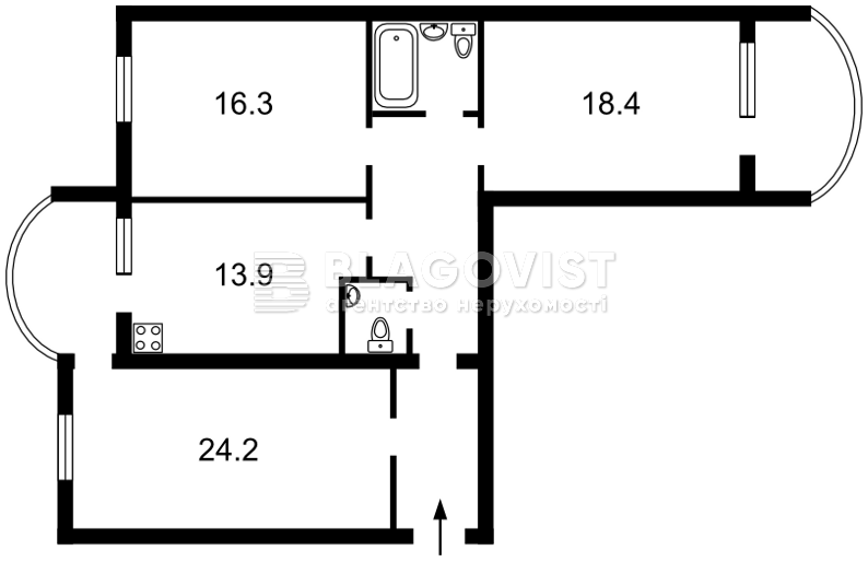 Apartment R-32025, Luk’ianenka Levka (Tymoshenka Marshala), 21 корпус 2, Kyiv - Photo 4