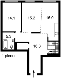 Квартира Правды просп., 13 корпус 3, Киев, G-748322 - Фото2