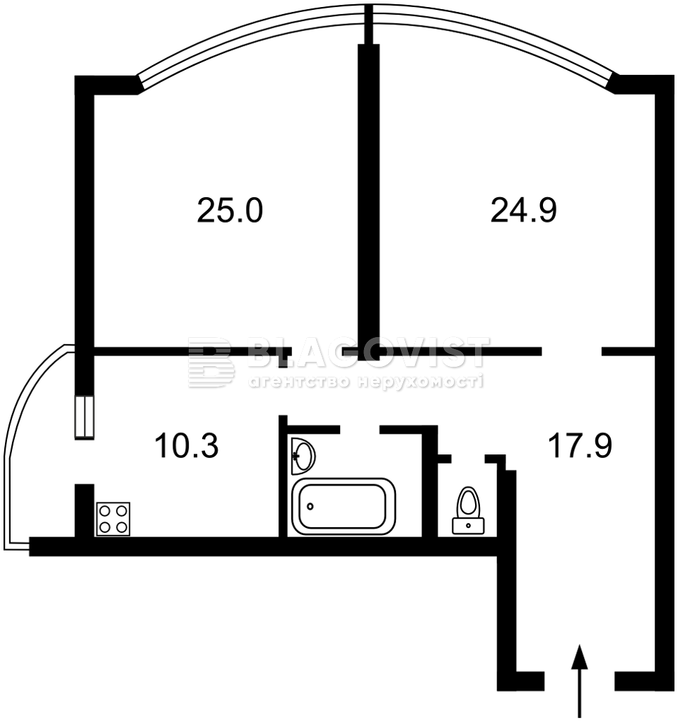 Квартира G-294310, Лобановського Валерія, 15, Чайки - Фото 3