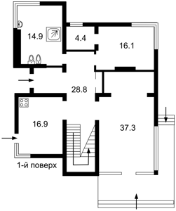 Дом Приозерная, Крюковщина, F-45499 - Фото 2