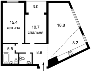 Квартира Липкивского Василия (Урицкого), 16г, Киев, G-810142 - Фото 2