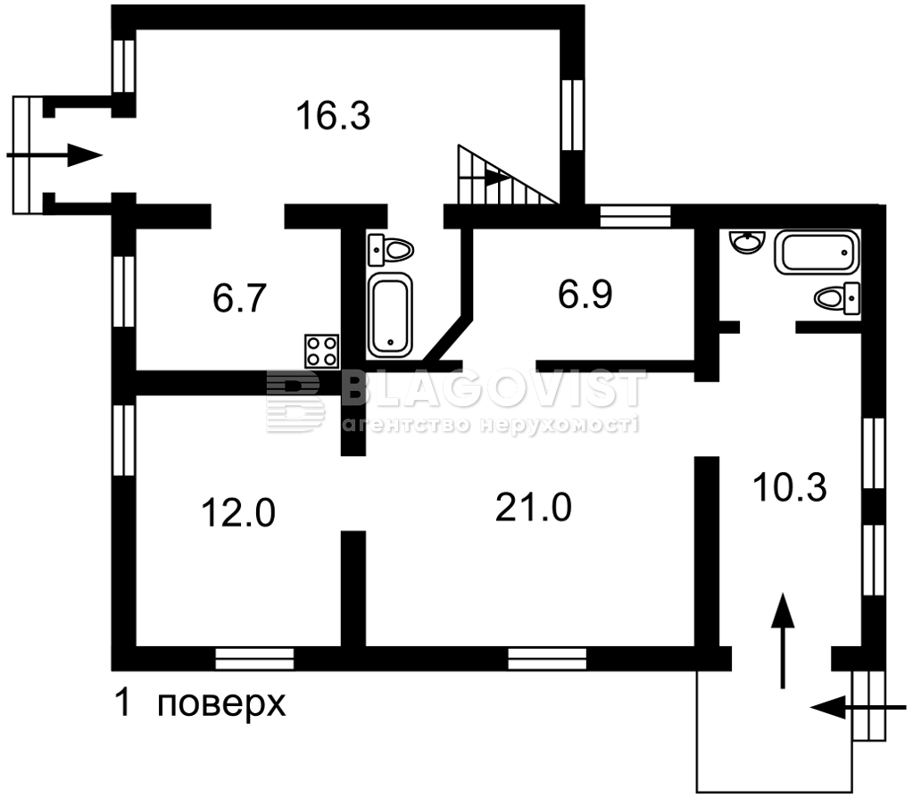  Будинок, R-42350, Кирпоноса, Київ - Фото 3