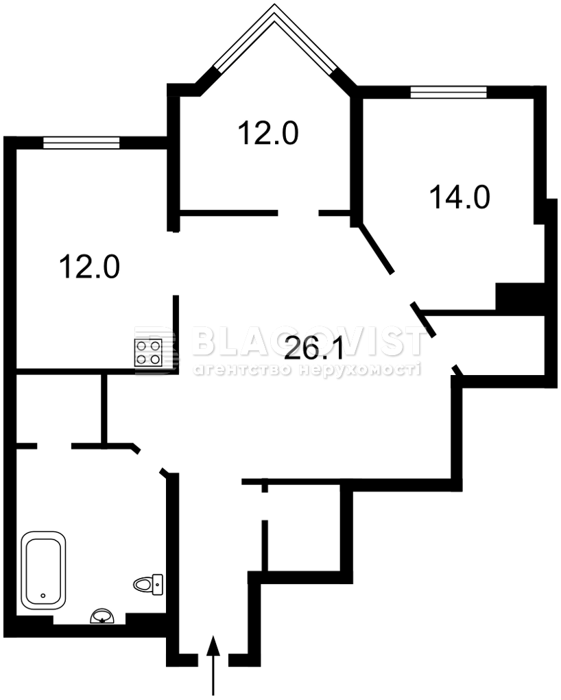 Квартира P-30459, Коновальца Евгения (Щорса), 32г, Киев - Фото 6