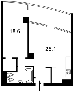 Квартира F-46346, Иоанна Павла II (Лумумбы Патриса), 12 корпус 1, Киев - Фото 2