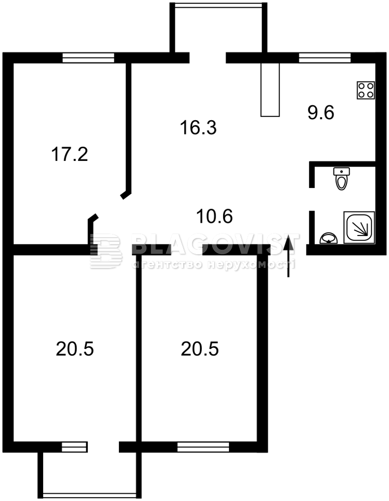 Квартира P-31416, Князів Острозьких (Московська), 41/8, Київ - Фото 6