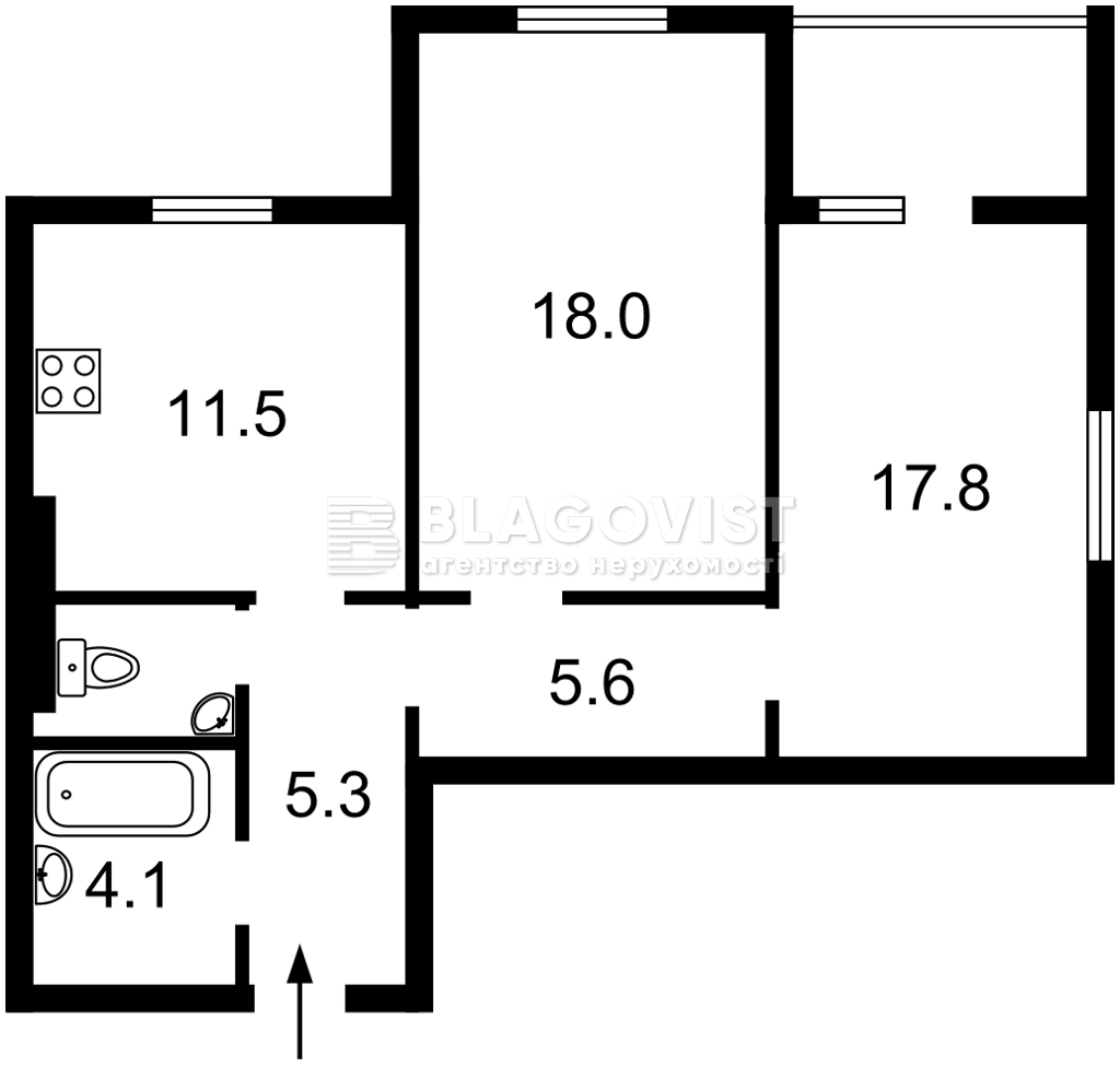 Квартира D-38423, Электротехническая, 43 корпус 1, Киев - Фото 3