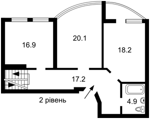 Квартира Науки просп., 80а/73, Киев, P-31664 - Фото 3