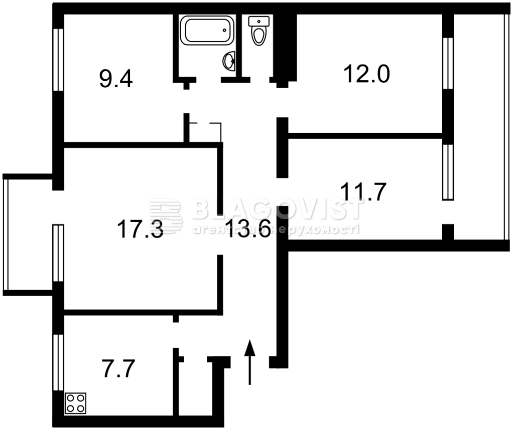 Квартира F-47126, Верховинная, 18, Киев - Фото 3