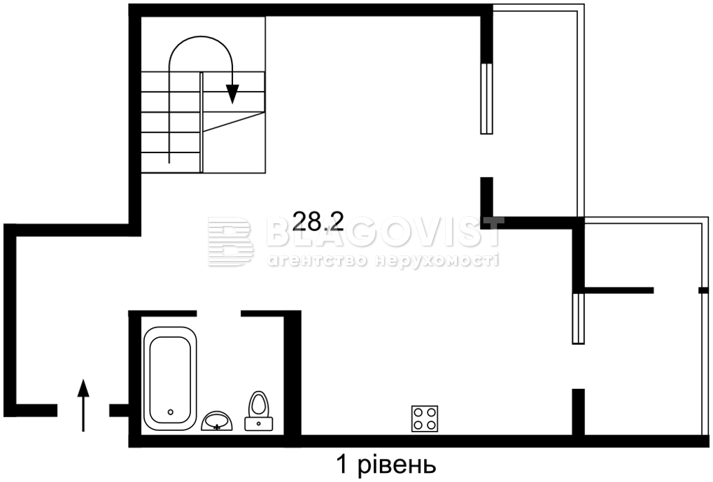 Квартира A-114683, Набережная, 6ж, Вышгород - Фото 3
