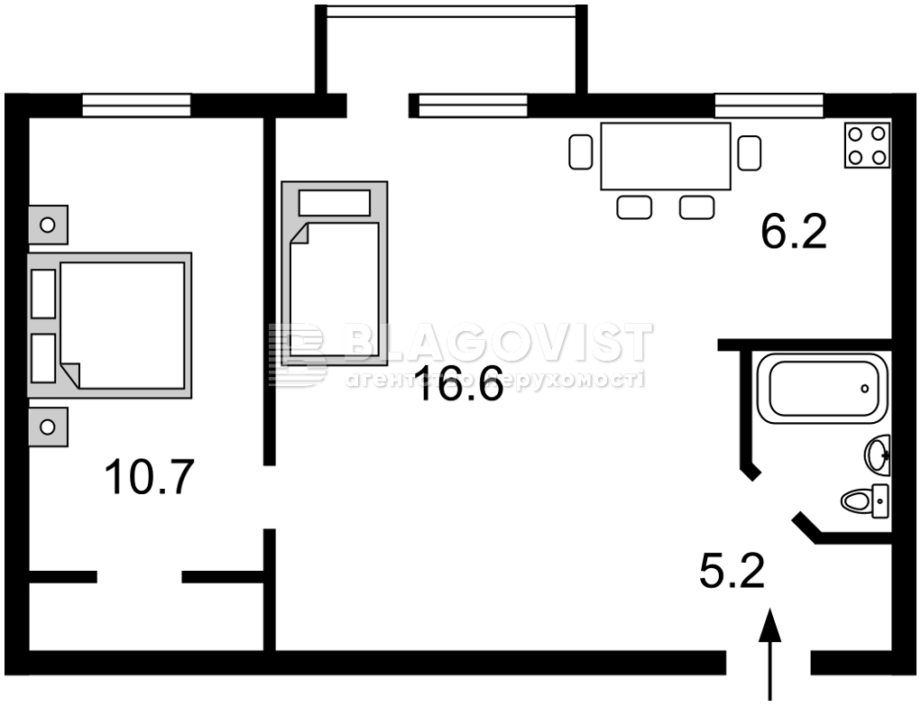 Apartment F-47497, Pervomaiskoho Leonida, 11, Kyiv - Photo 3