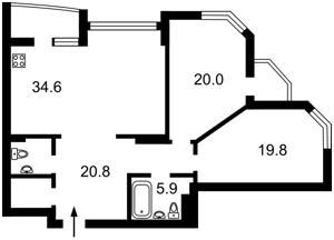Квартира Чорновола, 9, Бровари, R-60153 - Фото2