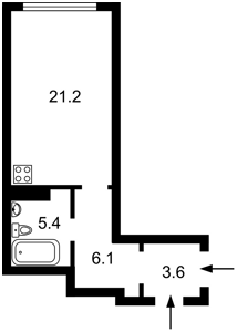 Квартира D-39589, Кондратюка Ю., 1, Київ - Фото 6