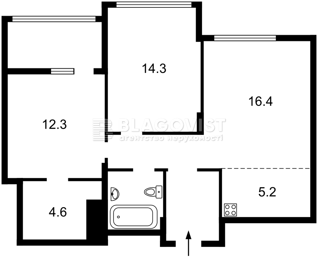 Apartment R-64927, Gareta Dzhonsa (Khokhlovykh Sim'i), 12, Kyiv - Photo 6