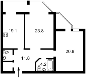 Квартира R-64990, Здановской Юлии (Ломоносова), 52а, Киев - Фото 4