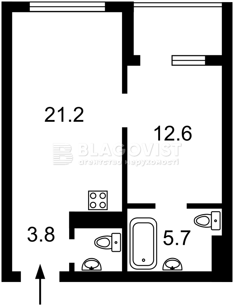 Apartment R-66438, Zarichna, 6 корпус 3, Kyiv - Photo 2