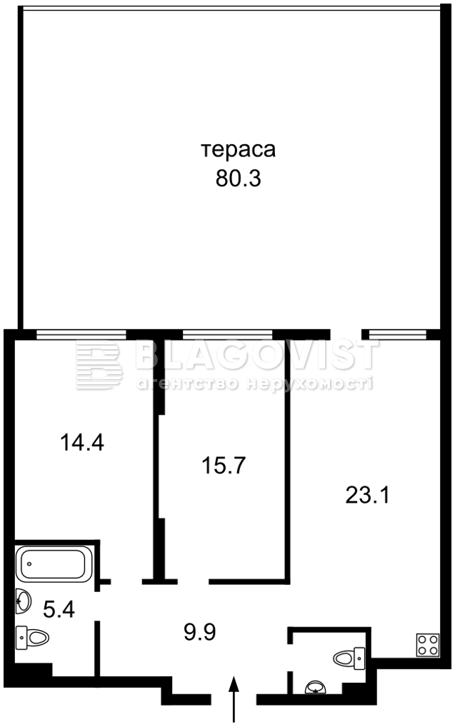 Квартира D-39767, Дніпровська наб., 15д, Київ - Фото 3