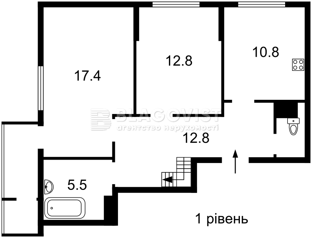 Квартира C-113102, Вербицкого Архитектора, 1в, Киев - Фото 3