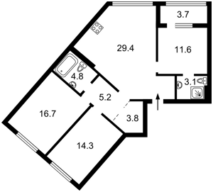 Квартира R-68113, Дегтяревская, 25 корпус 2-1, Киев - Фото 2