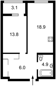 Apartment R-53304, Sverstiuka Evhena (Raskovoi Maryny), 54, Kyiv - Photo 4