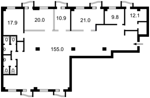  Нежитлове приміщення, D-39887, Глибочицька, Київ - Фото 1