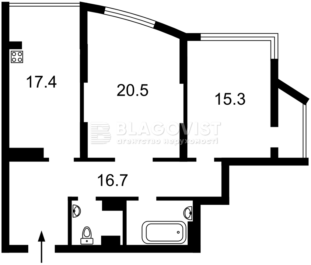 Квартира Q-4006, Оболонський просп., 1 корпус 2, Київ - Фото 4