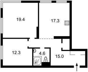 Квартира R-71523, Некрасова Виктора (Северо-Сырецкая), 10, Киев - Фото 4