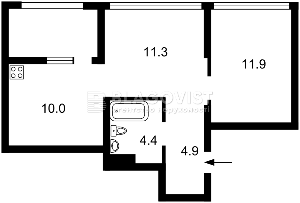 Apartment C-113328, Gareta Dzhonsa (Khokhlovykh Sim'i), 12, Kyiv - Photo 8