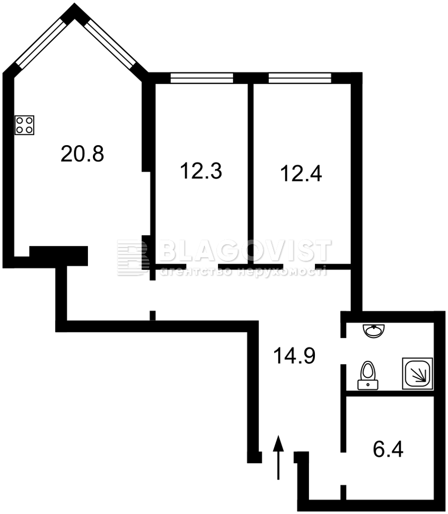 Квартира D-39939, Саперно-Слобідська, 22, Київ - Фото 5