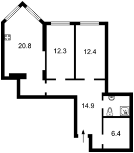 Квартира D-39939, Саперно-Слобідська, 22, Київ - Фото 5