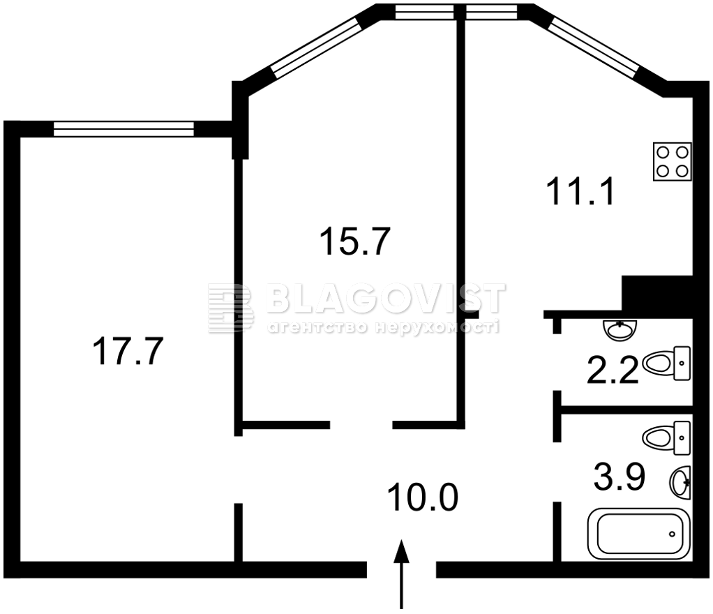 Квартира D-39945, Бойчука Михаила (Киквидзе), 19а, Киев - Фото 8