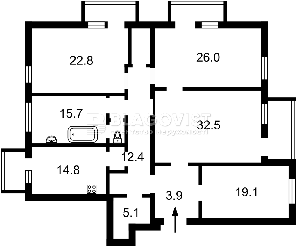 Квартира F-47886, Городецкого Архитектора, 17/1, Киев - Фото 4