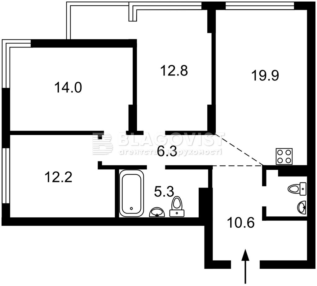 Квартира R-72235, Семьи Кристеров, 14б, Киев - Фото 2