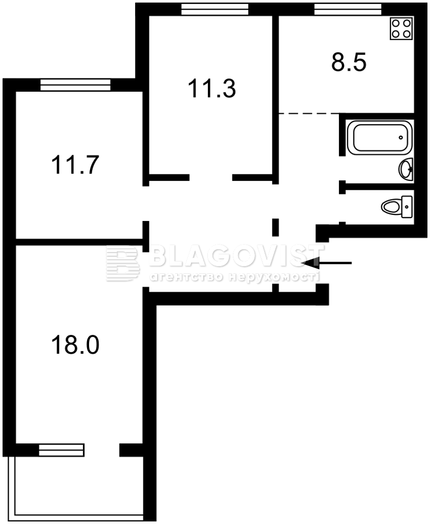 Квартира R-72366, Оболонский просп., 34, Киев - Фото 4