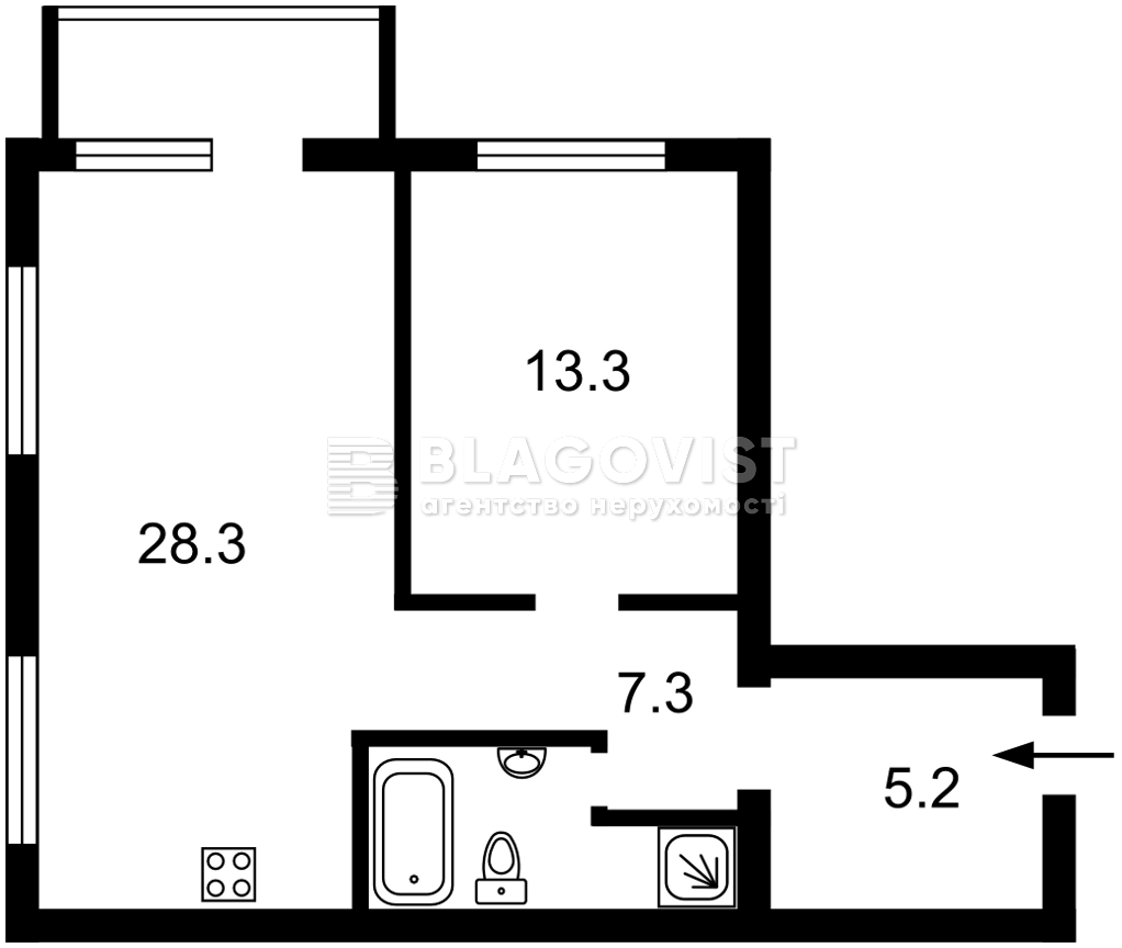 Квартира R-71741, Максимовича Михаила (Трутенко Онуфрия), 24б, Киев - Фото 5