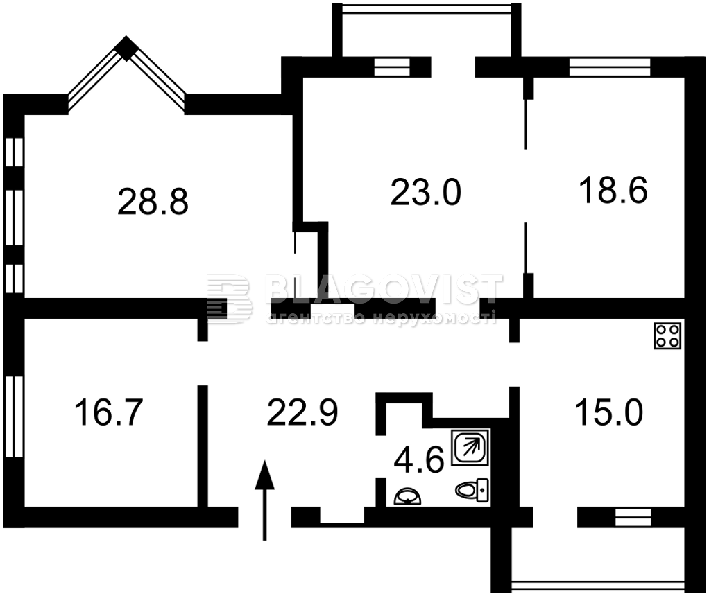 Квартира D-40007, Институтская, 16, Киев - Фото 6