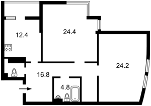 Квартира R-60438, Черных Запорожцев (Запорожца Петра), 26а, Киев - Фото 4