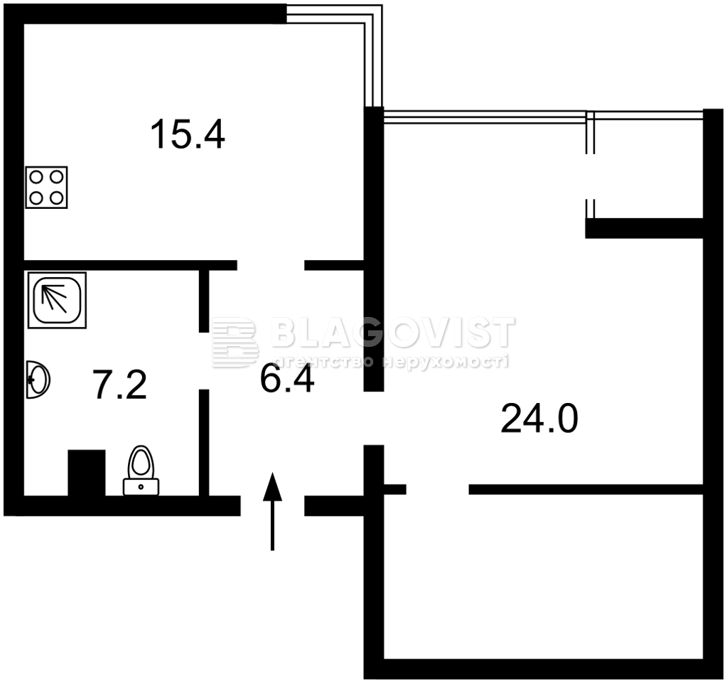 Квартира P-32717, Здановской Юлии (Ломоносова), 71г, Киев - Фото 4