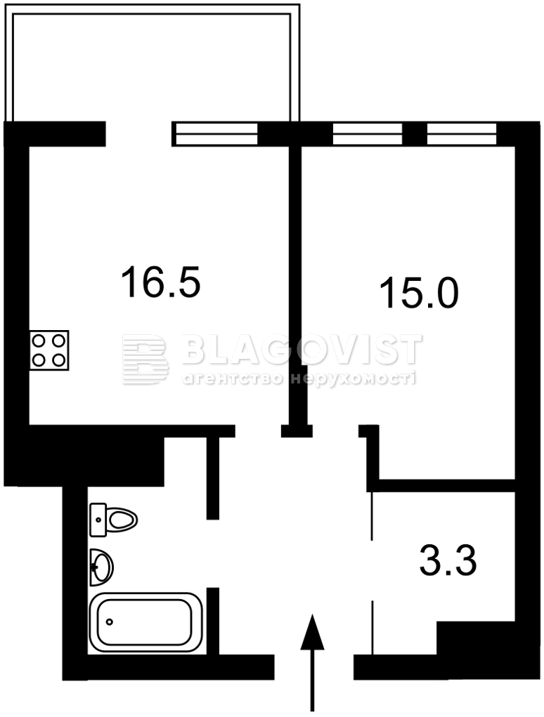 Квартира D-39982, Бердника Олеся, 1г, Київ - Фото 3