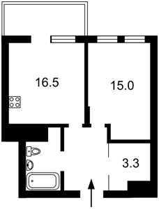 Квартира D-39982, Бердника Олеся, 1г, Київ - Фото 3