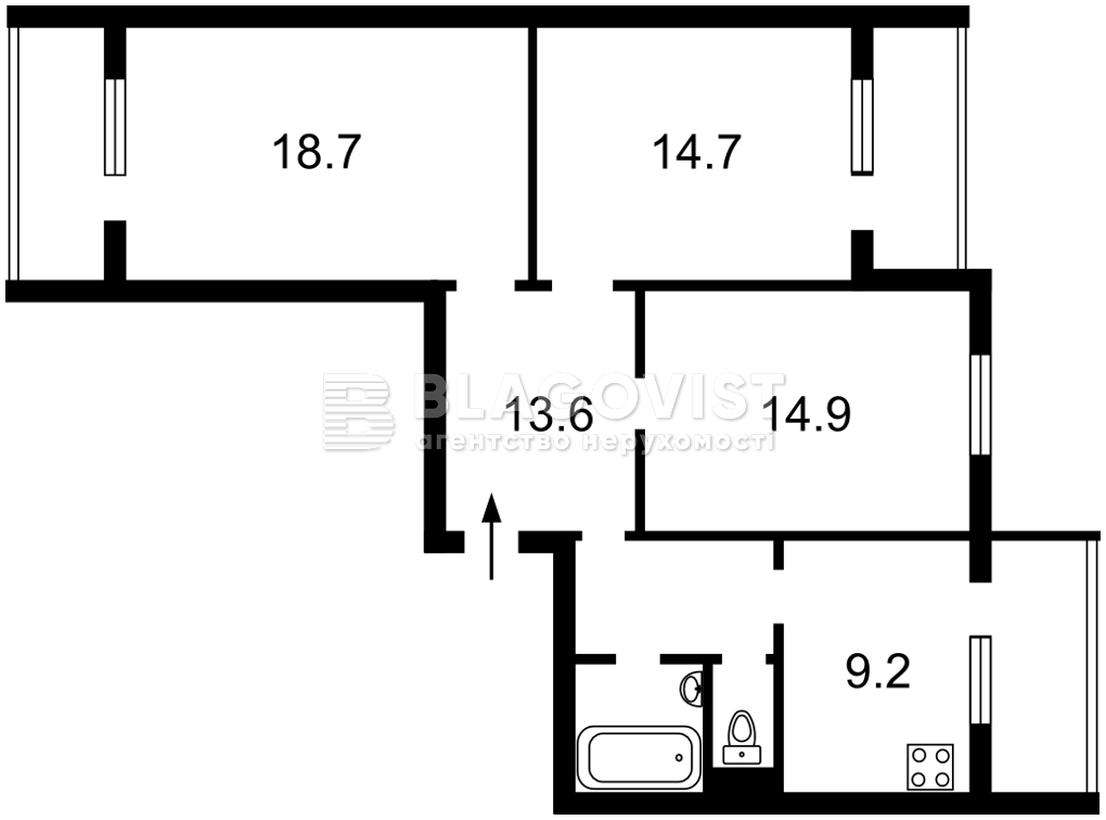 Квартира A-115326, Ахматової Анни, 15, Київ - Фото 5