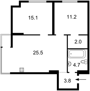 Apartment P-32735, Haspryns'koho Ismaila (Sormovs'ka), 3, Kyiv - Photo 6