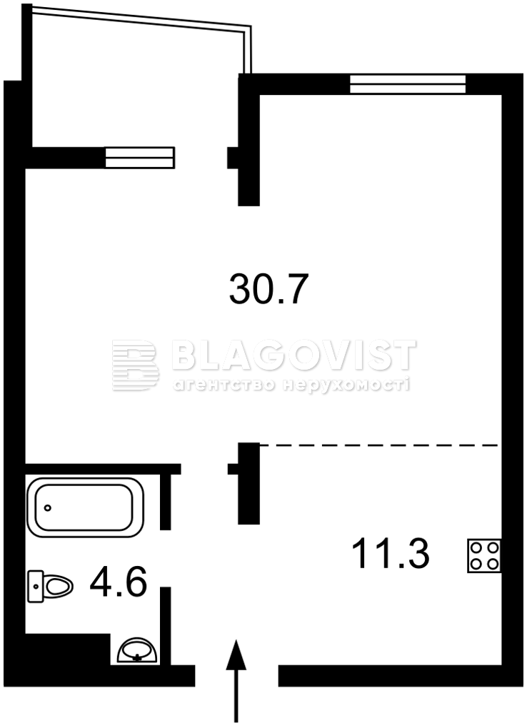 Apartment F-47918, Malanyuka Evgena (Sahaidaka Stepana), 101 корпус 28, Kyiv - Photo 2