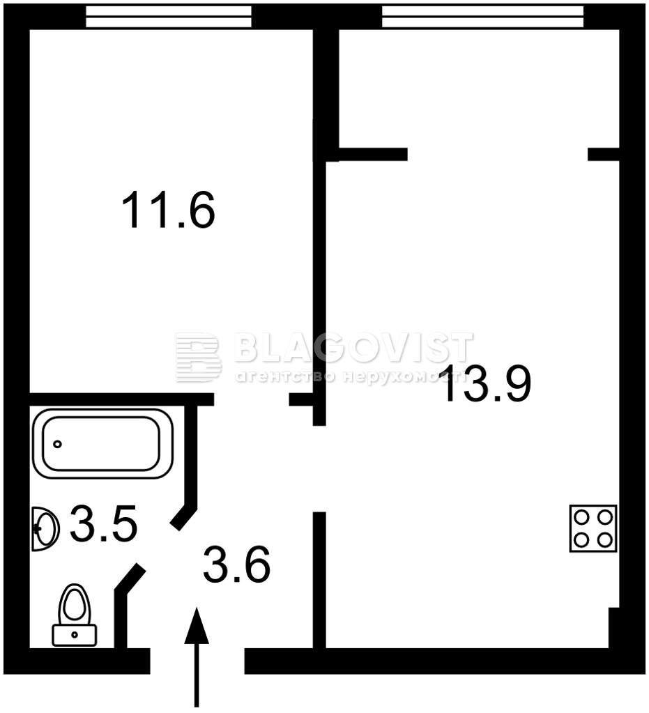 Apartment R-68284, Maksymovycha Mykhaila (Trutenka Onufriia), 28д, Kyiv - Photo 5