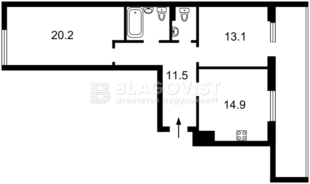 Квартира Q-4885, Набережно-Рибальська дорога, 3, Київ - Фото 5