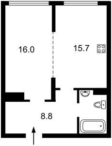 Квартира D-40061, Максимовича Михаила (Трутенко Онуфрия), 32б, Киев - Фото 6