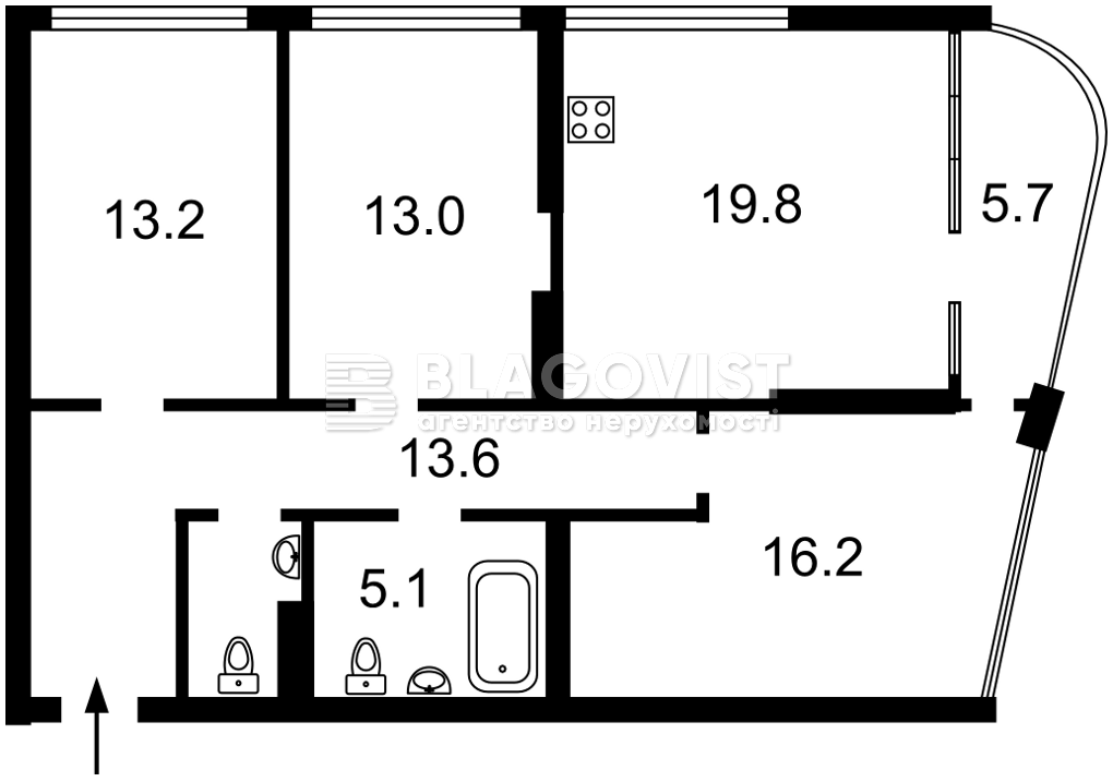 Квартира Q-5120, Днепровская наб., 15д, Киев - Фото 4