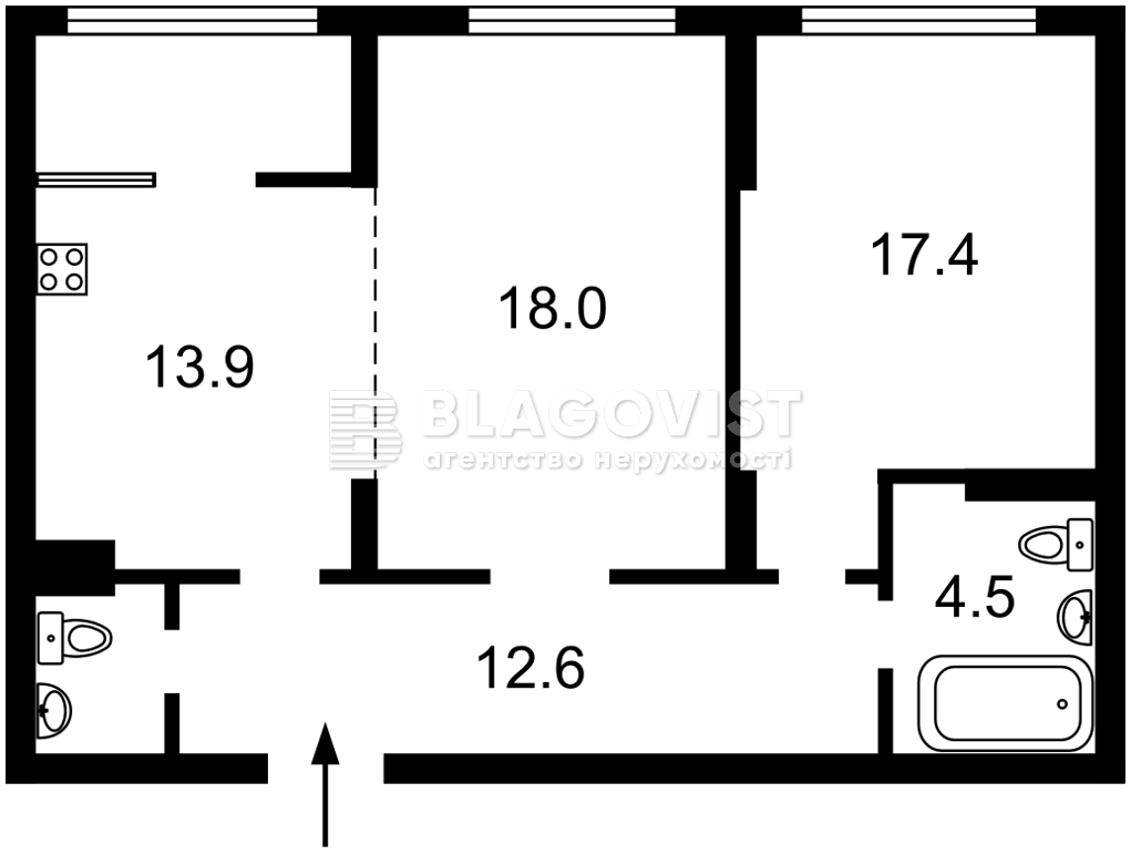 Apartment D-39931, Maksymovycha Mykhaila (Trutenka Onufriia), 32б, Kyiv - Photo 6