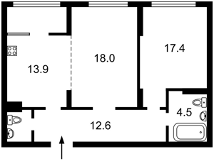 Квартира D-39931, Максимовича Михаила (Трутенко Онуфрия), 32б, Киев - Фото 6