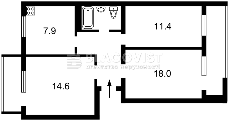 Квартира C-113453, Заболотного Академика, 136а, Киев - Фото 3